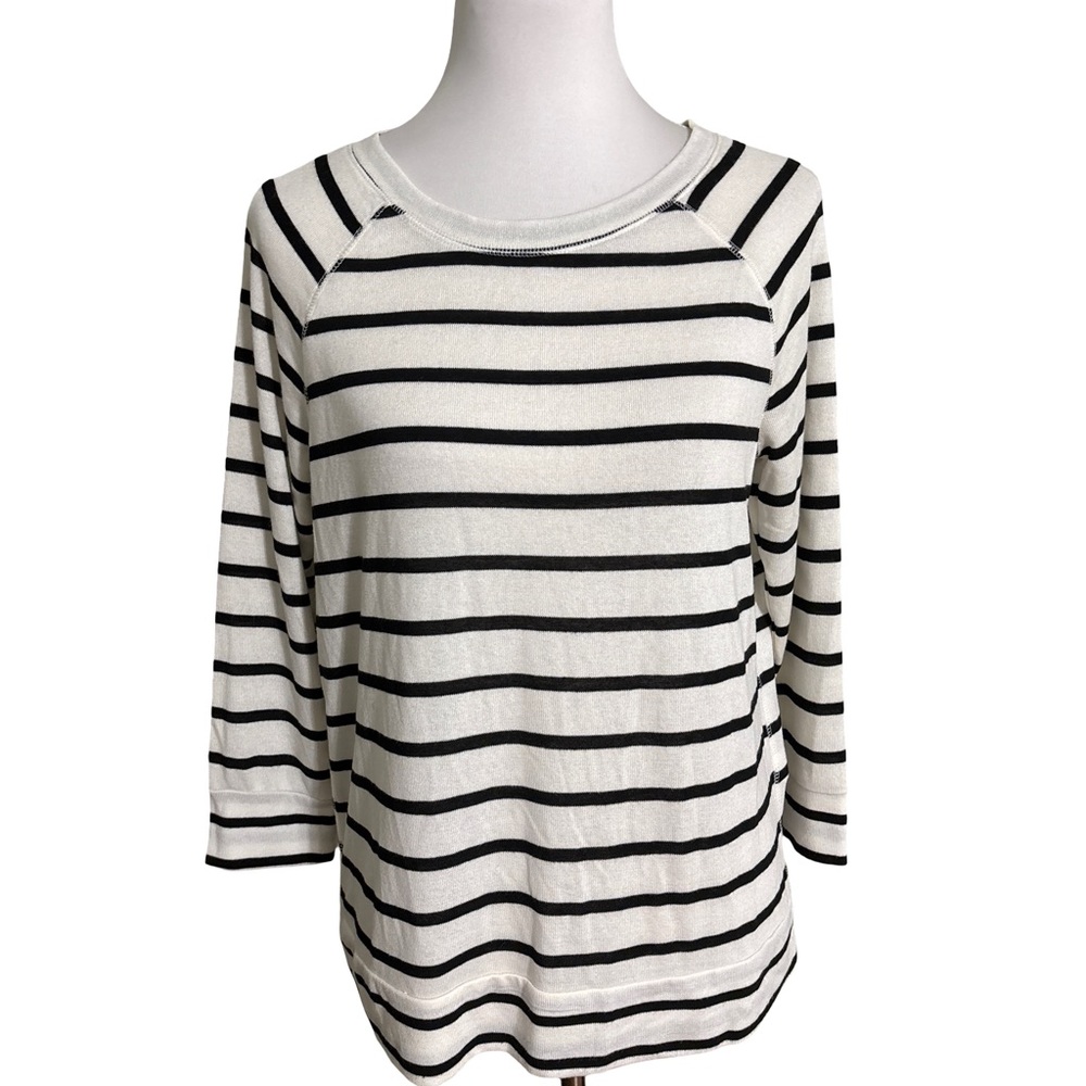41 Hawthorn Black and White Striped Sweater